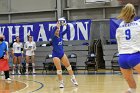 Volleyball vs Babson  Wheaton Women's Volleyball vs Babson College. - Photo by Keith Nordstrom : Wheaton, Volleyball, VB